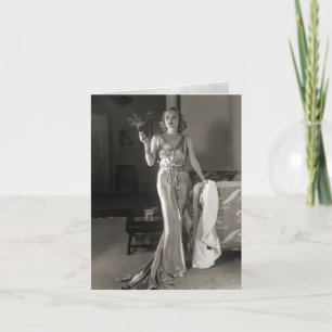 Vintage "Raucherkarte" Feiertagskarte