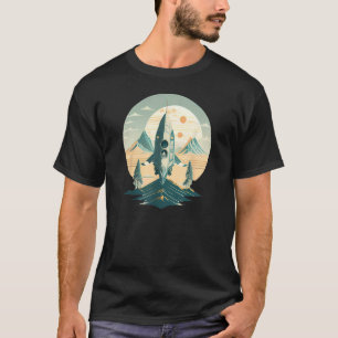Vintage Raumfahrt Retro Raumfahrt Wissenschaft T-Shirt