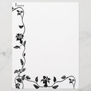 Vintage Reben Personalisierte Letterhead
