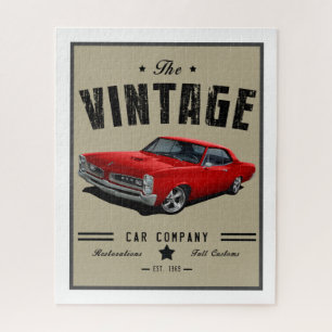 Vintage Red American Gto Puzzle