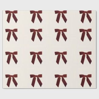 Vintage Red Bow Wrapping Paper Geschenkpapier
