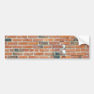 Vintage Red Brick Wall Textur Autoaufkleber