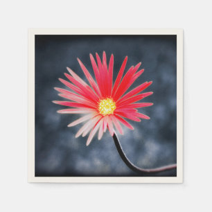 Vintage Red Daisy-Blume Serviette