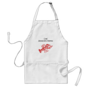 Vintage Red Lobster #1 Zeichnung Schürze