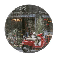 Vintage Red Motor Scooter