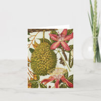 Vintage Red Passion Blume Small Grußkarte