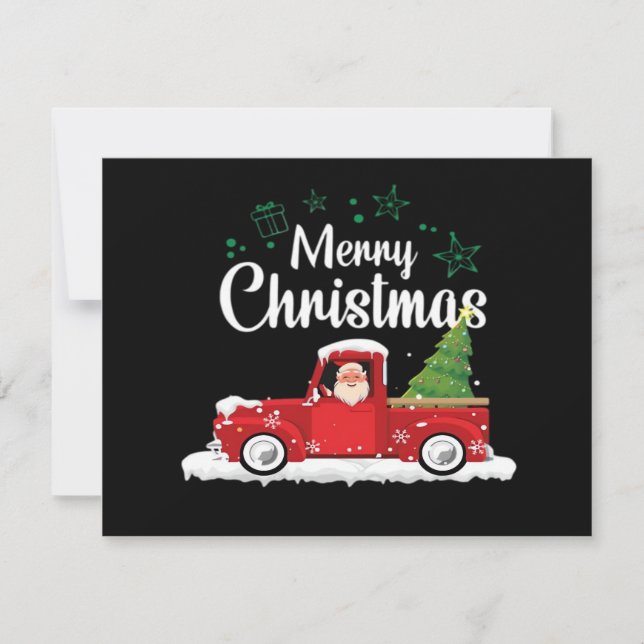 Vintage Red Truck Christmas Tree Essential (Vorderseite)