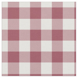 Vintage Red & White Plaid Gingham Stoff