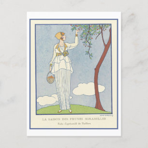 Vintage-Redfern-Modeillustration von 1914 Postkarte