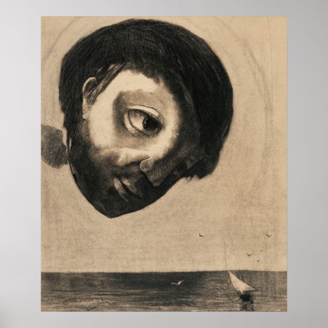 Vintage Redon-Zeichnungen Poster (Vorne)