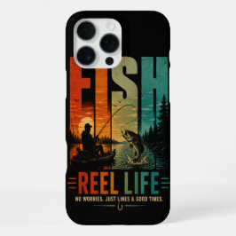 Vintage Reel Life Angeln iPhone 16 Pro Max Hülle