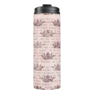 Vintage Regaltypografie Thermosbecher