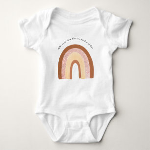 Vintage Regenbogen Baby Strampler