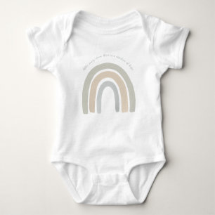 Vintage Regenbogen Baby Strampler