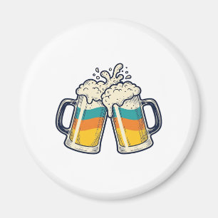 Vintage-Regenbogen-Bierkrug-Prost-Vektor-Shirt_1 Magnet