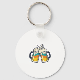Vintage-Regenbogen-Bierkrug Prost-Vektor-Shirt_1 Schlüsselanhänger