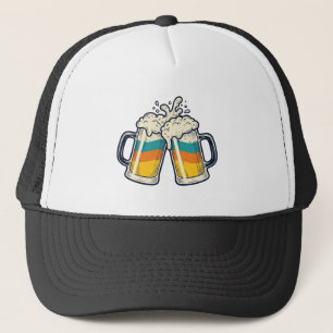 Vintage-Regenbogen-Bierkrug-Prost-Vektor-Shirt_1 Truckerkappe