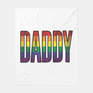 Vintage-Regenbogen-Daddy-Pride-Typografie-T-Shirt_ Fleecedecke