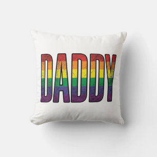 Vintage-Regenbogen-Daddy-Pride-Typografie-T-Shirt_ Kissen