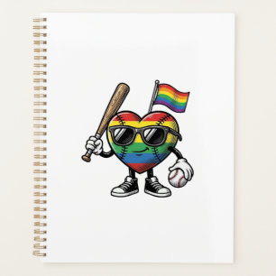 Vintage-Regenbogen-Herz-Baseball-Stolz-Shirt-Desig Planer
