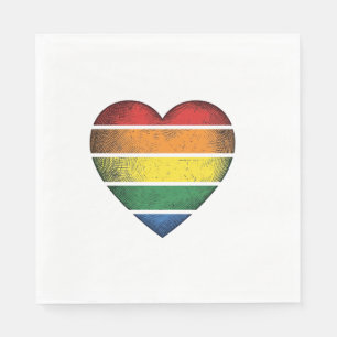 Vintage-Regenbogen-Herz-Pride-Vector-Shirt-Design_ Serviette