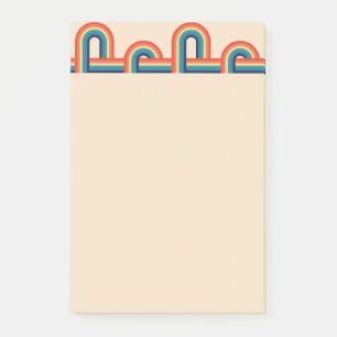 Vintage Regenbogen-Post-it-Notizen Post-it Klebezettel