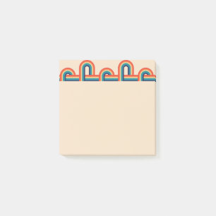 Vintage Regenbogen-Post-it-Notizen Post-it Klebezettel