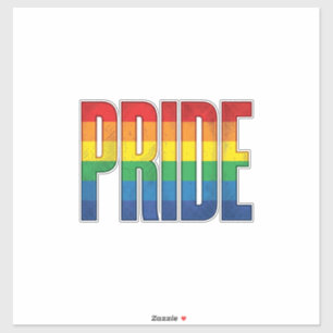 Vintage-Regenbogen-Stolz-Typografie-Shirt-Design_1 Aufkleber