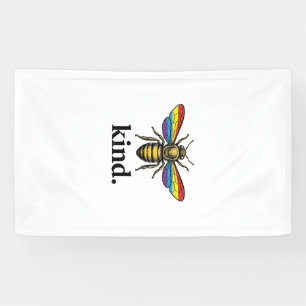 Vintage Regenbogenflügel-Shirt-Design von Kind Bee Banner