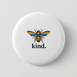 Vintage Regenbogenflügel-Shirt-Design von Kind Bee Button
