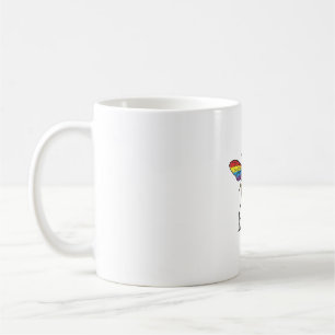 Vintage Regenbogenflügel-Shirt-Design von Kind Bee Kaffeetasse