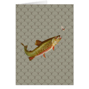 Vintage Regenbogenforelle Fischen