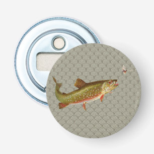 Vintage Regenbogenforelle Fischen Flaschenöffner
