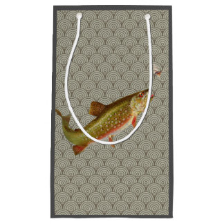 Vintage Regenbogenforelle Fischen Kleine Geschenktüte