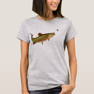 Vintage Regenbogenforelle Fischen T-Shirt