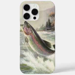 Vintage Regenbogenforelle Fischerei iPhone 16 Pro Max Hülle