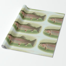 Vintage Regenbogenforelle Geschenkpapier