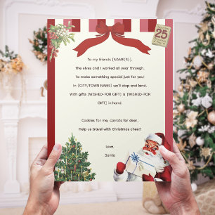 Vintage-Reim-Bruder-Schwester-Weihnachtsbrief von