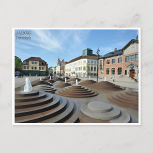 Vintage Reise Aalborg Dänemark Städtetourismus Postkarte