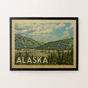 Vintage Reise Alaskas Puzzle