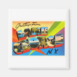 Vintage Reise-Andenken See-Georges New York NY Magnet