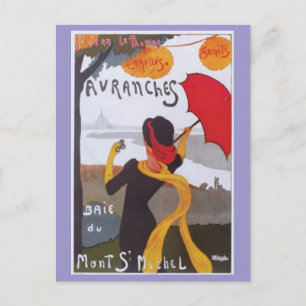 Vintage Reise-Anzeige 1910 Postkarte