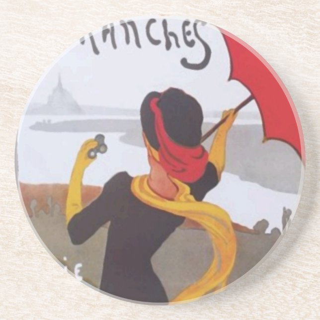 Vintage Reise-Anzeige 1910 Untersetzer (Vorne)