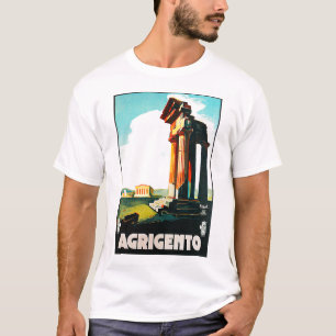Vintage Reise-Anzeige Agrigents T-Shirt