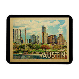 Vintage Reise Austins Texas Magnet