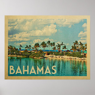 Vintage Reise Bahamas Poster