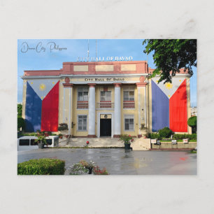 Vintage Reise Davao City Philippinen Urlaub Postkarte