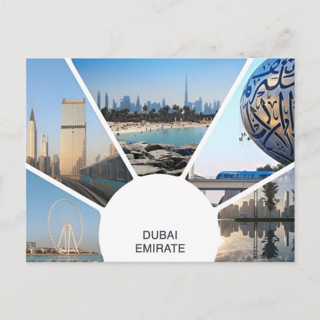 Vintage Reise Dubai Vereinigte Arabische Emirate S Postkarte (Vorderseite)