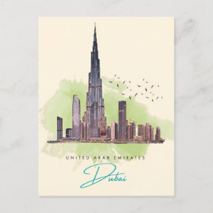 Vintage Reise Dubai Vereinigte Arabische Emirate S Postkarte