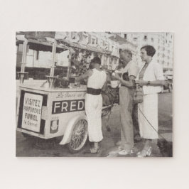 Vintage Reise Foto Cannes Frankreich 1930er Puzzle